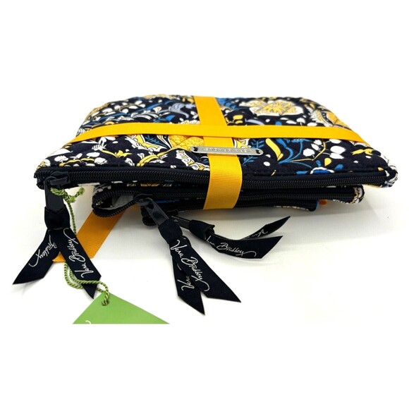 Vera Bradley Ellie Blue Floral Cosmetic‎ Bag Trio Three Piece Set--New With Tags - Picture 7 of 11